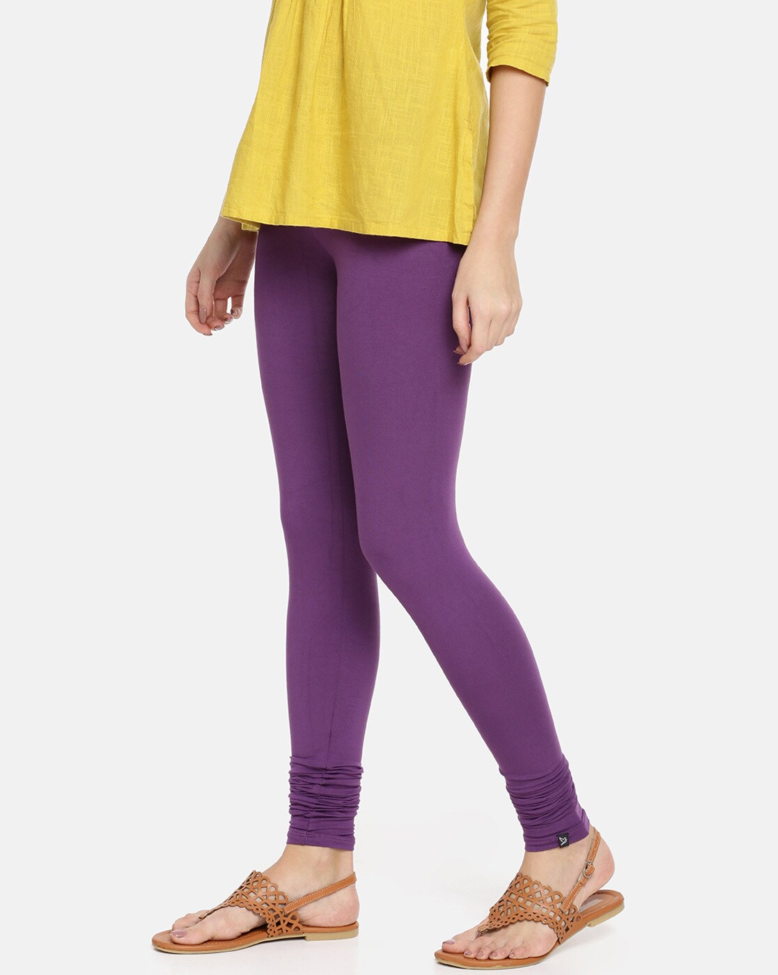 Buy Purple Leggings for Women by Twin Birds Online