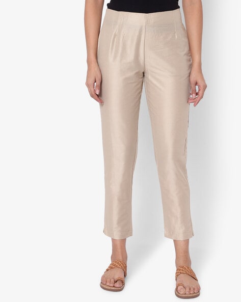 Textured Ankle-Length Pants Price in India