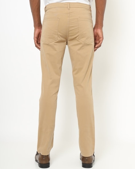 mid rise khaki jeans