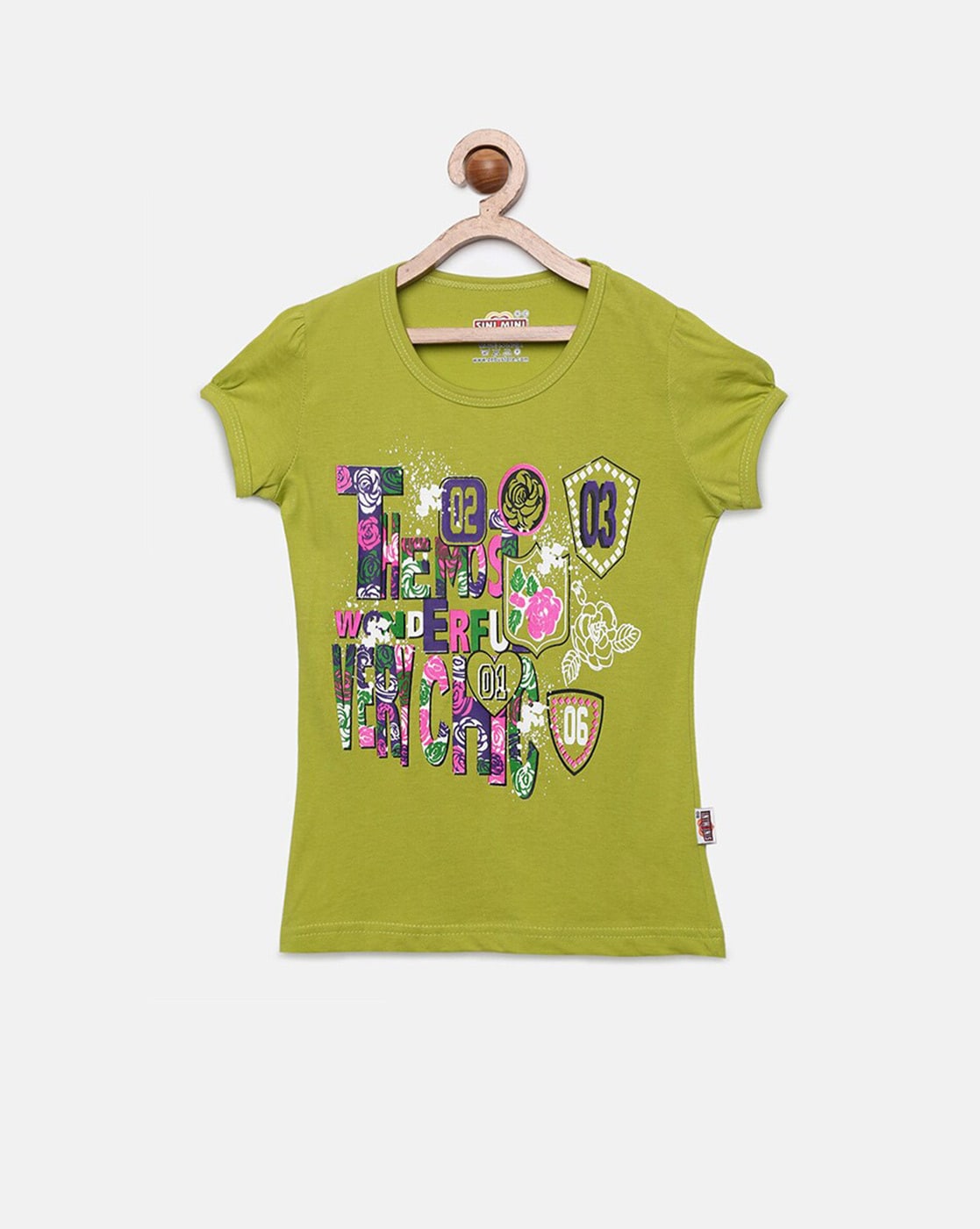 Buy MEGANTHI Tshirts for Girls by SINI MINI Online | Ajio.com