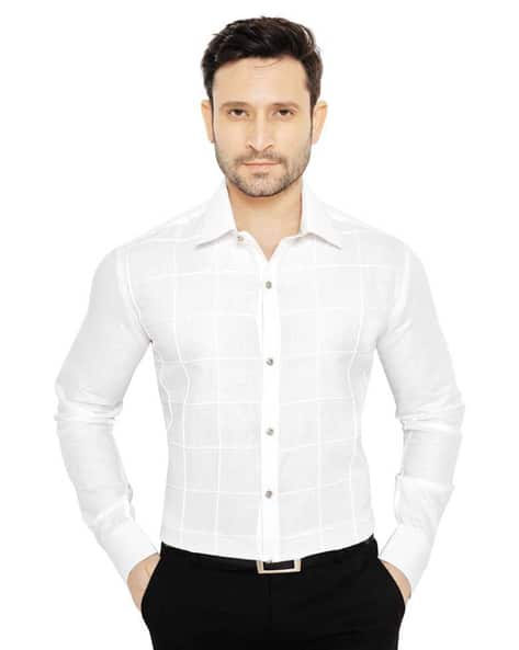 white shirt silai design
