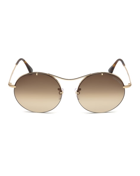 Buy Tom Ford FT0565 58 28F Half-Rim Circular Sunglasses | Rose Gold Color  Women | AJIO LUXE