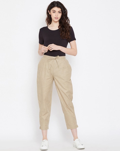 Buy RAREISM Orange Solid Trouser online | Trousers, Pants for women, Trouser  pants