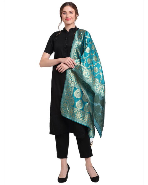 Indian Zari Embroidered  Stole Price in India