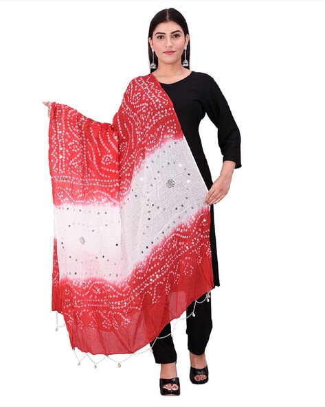 Embellished Bandhani Dupatta Price in India