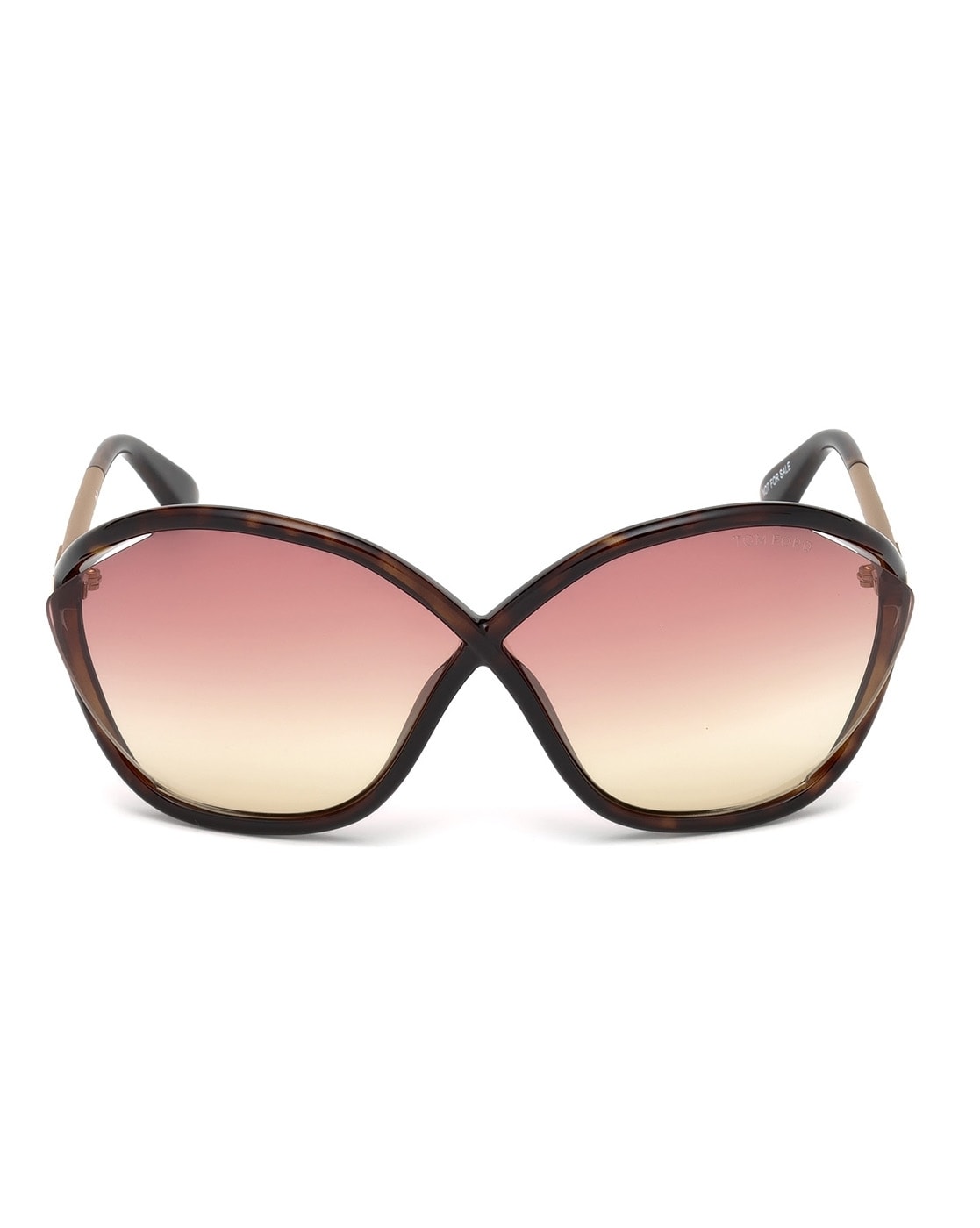 Buy Tom Ford Full Rim Butterfly Sunglasses | Brown Color Women | AJIO LUXE