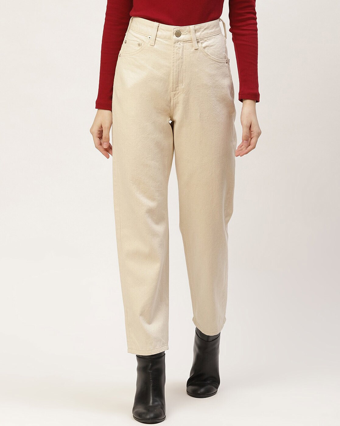 kollektion Telemacos Pligt Buy Beige Jeans & Jeggings for Women by SISNEY Online | Ajio.com