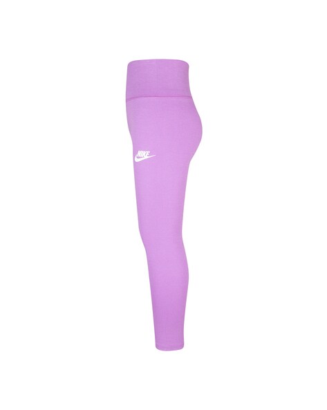 Buy Nike Swoosh Run Women's Mid-Rise 7/8 Running Leggings (Large, Pink  Glow) at Amazon.in