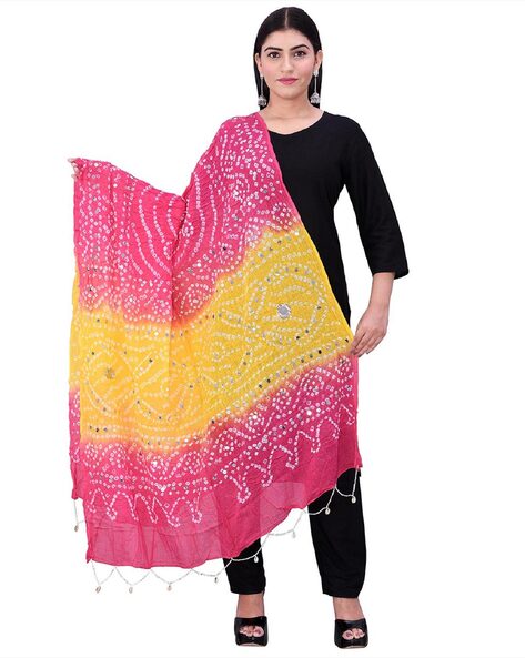 Embellished Bandhani Dupatta Price in India