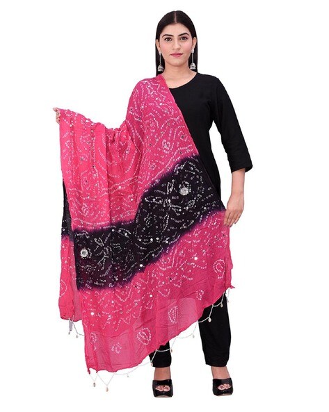 Embellished Bandhani Dupatta Price in India