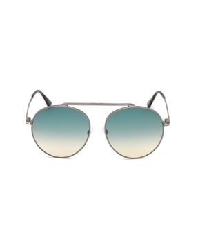 Buy Tom Ford Full Rim Butterfly Sunglasses | Silver Color Women | AJIO LUXE