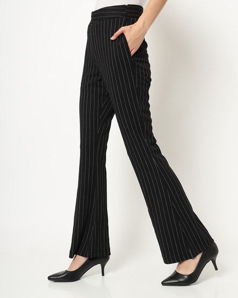 Women Black Twisted Bell Bottom Pants at Rs 920.00