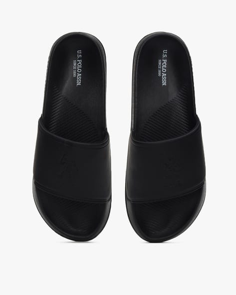 Buy Black Flip Flop u0026 Slippers for Men by U.S. Polo Assn. Online | Ajio.com