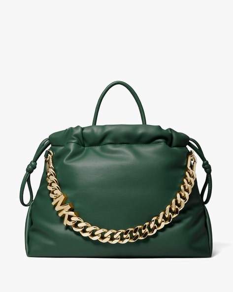 lina medium logo faux leather tote bag