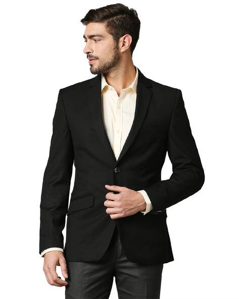 PARK AVENUE Slim Fit Blazer with Notched Lapel