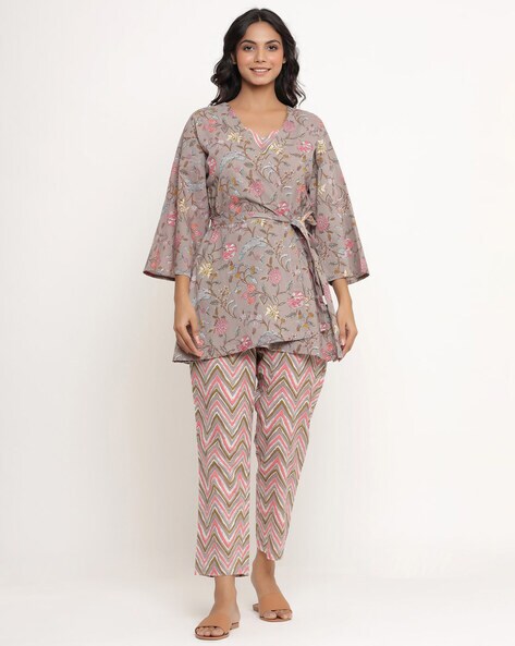 Buy womens cotton pyjama sets online in India – JISORA