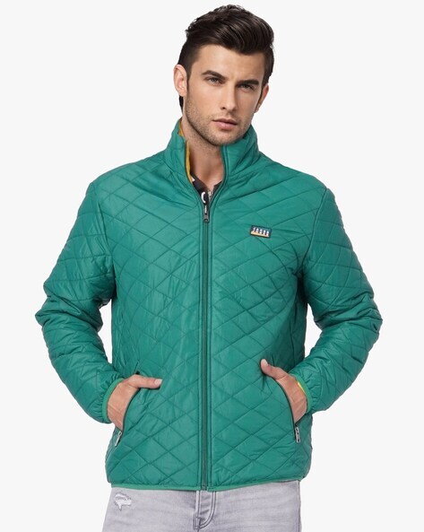Quilted Jacket with Zipper Pockets