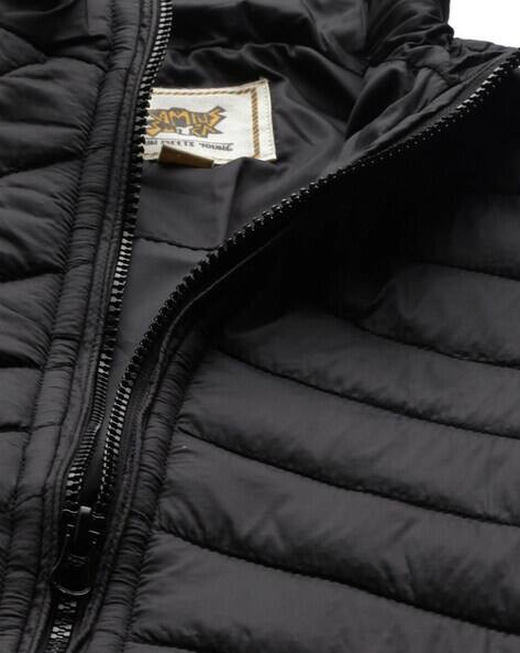 campus sutra black bomber jacket