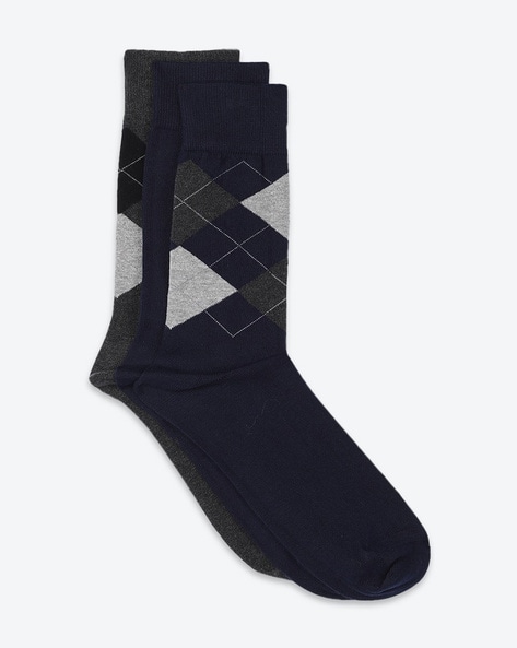 Pack of 3 Checked Socks