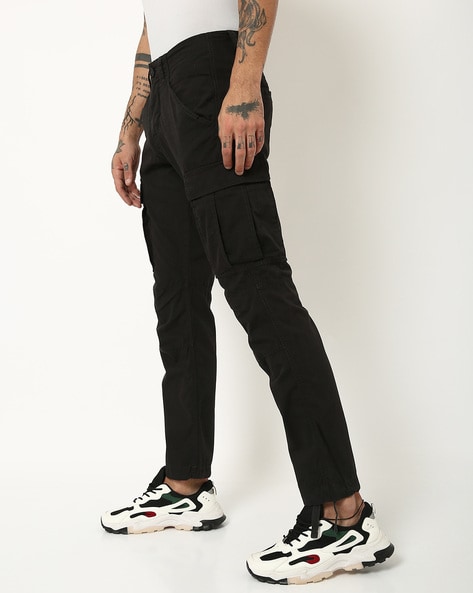 JACK & JONES Slim Fit Men Black Trousers - Buy JACK & JONES Slim Fit Men  Black Trousers Online at Best Prices in India | Flipkart.com