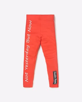 under fourteen only Typographic Print Leggings-picture-18