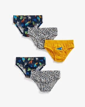 mothercare Pack of 5 Animal Print Briefs-picture-20