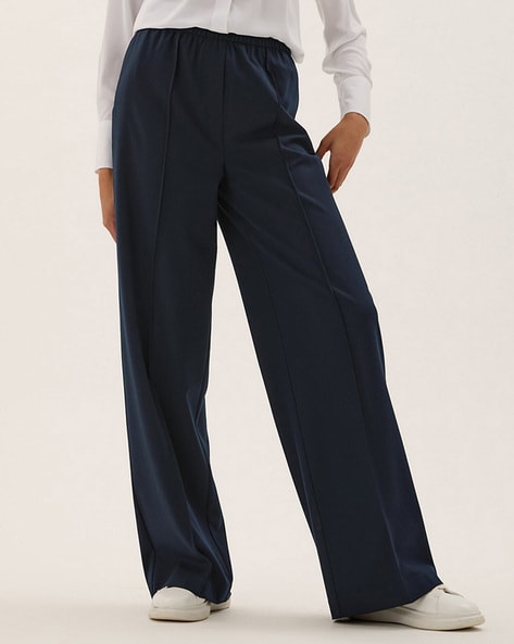 Henry Segal Women's Flat Front Tuxedo Pant - Restaurant Uniforms