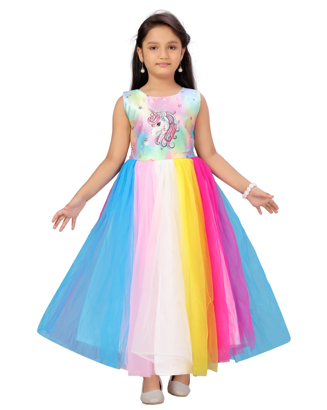 Buy Multicoloured Dresses & Frocks for Girls by AARIKA GIRLS ...