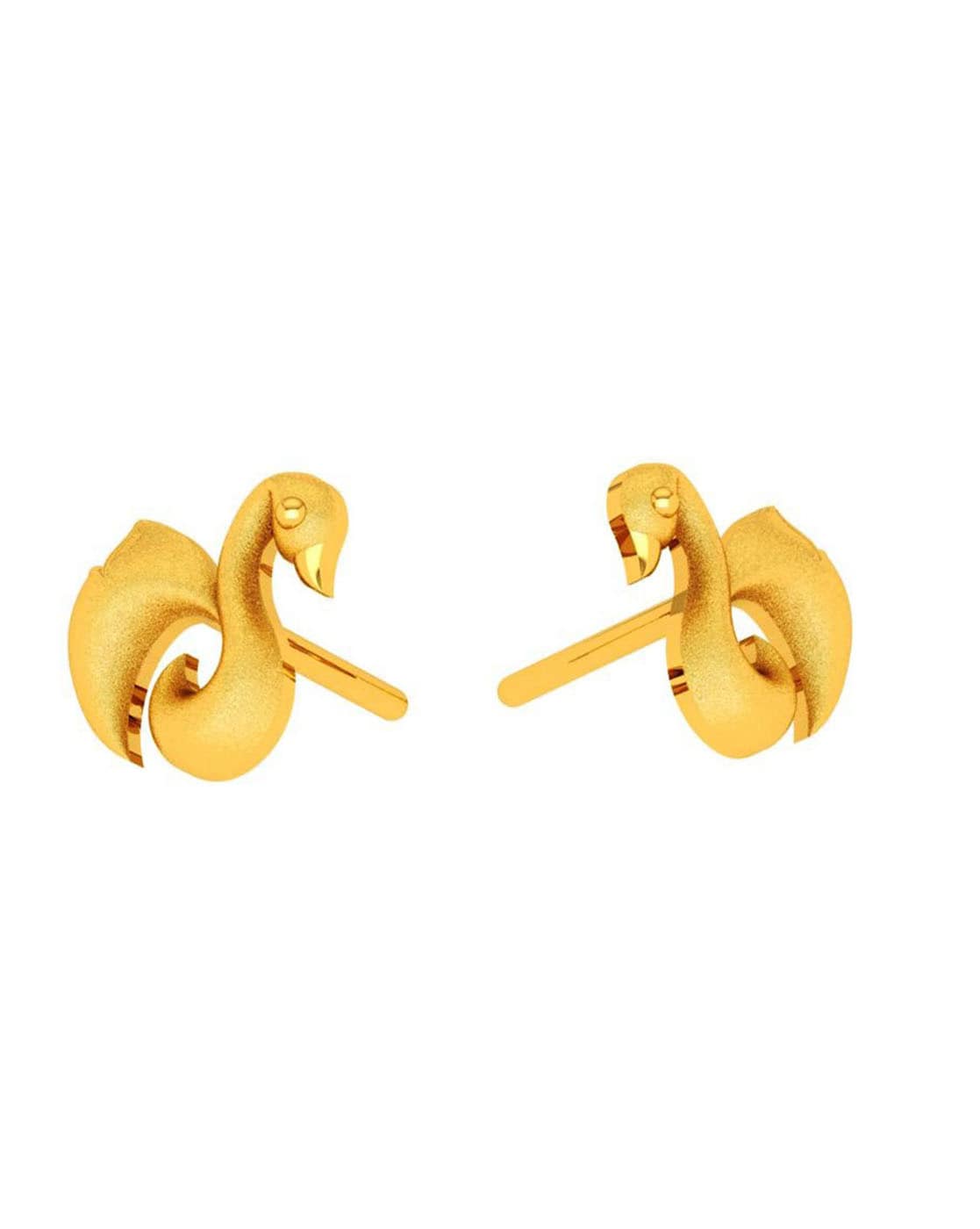 Buy Voylla Peacock Motif Stud Earrings Online