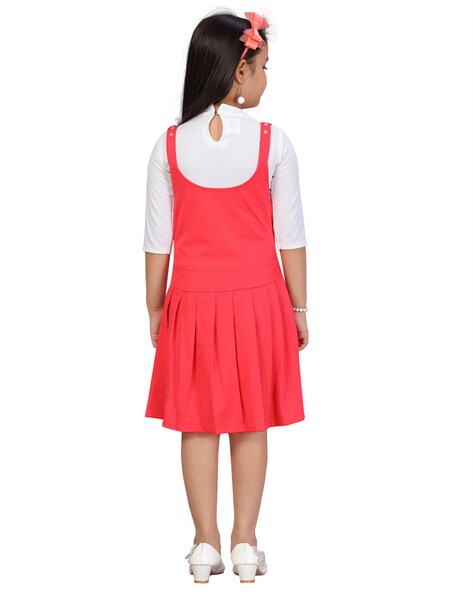 Buy SFC FASHIONS Girls Pink Cotton Blend High Low Midi or Knee Length Party  Dress Online at Best Prices in India - JioMart.