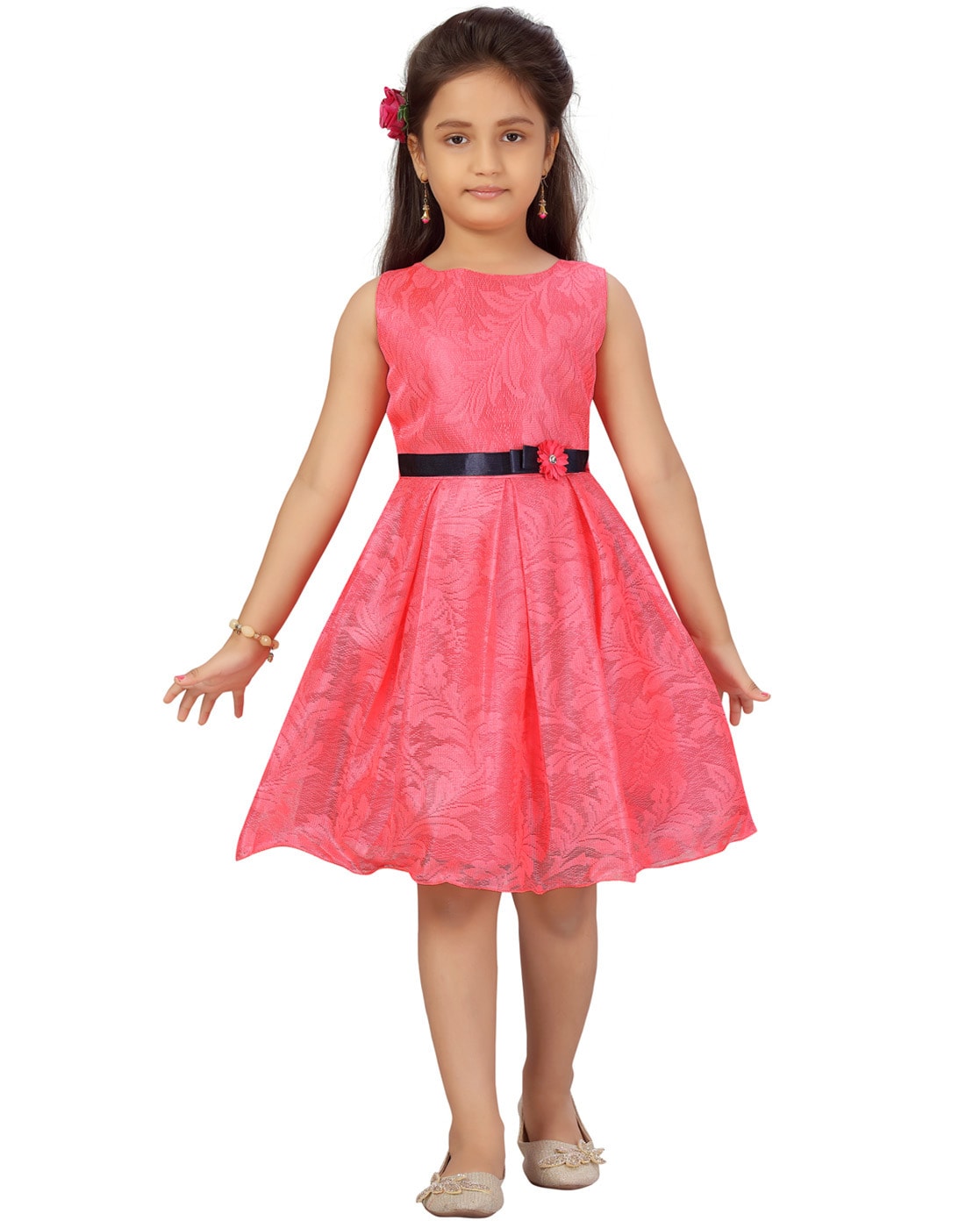 Buy Pink Dresses & Frocks for Girls by MUHURATAM Online | Ajio.com