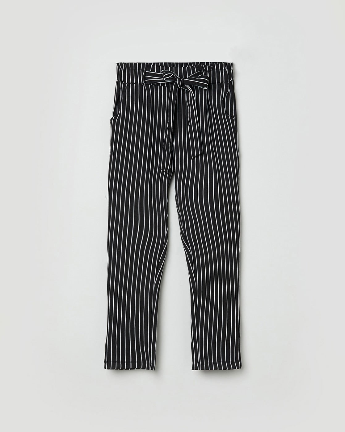 Black Striped Work Pants - White – BIG BUD PRESS