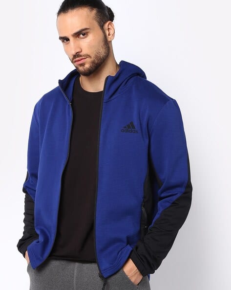 Zip-Front Hoodie with Insert Pockets