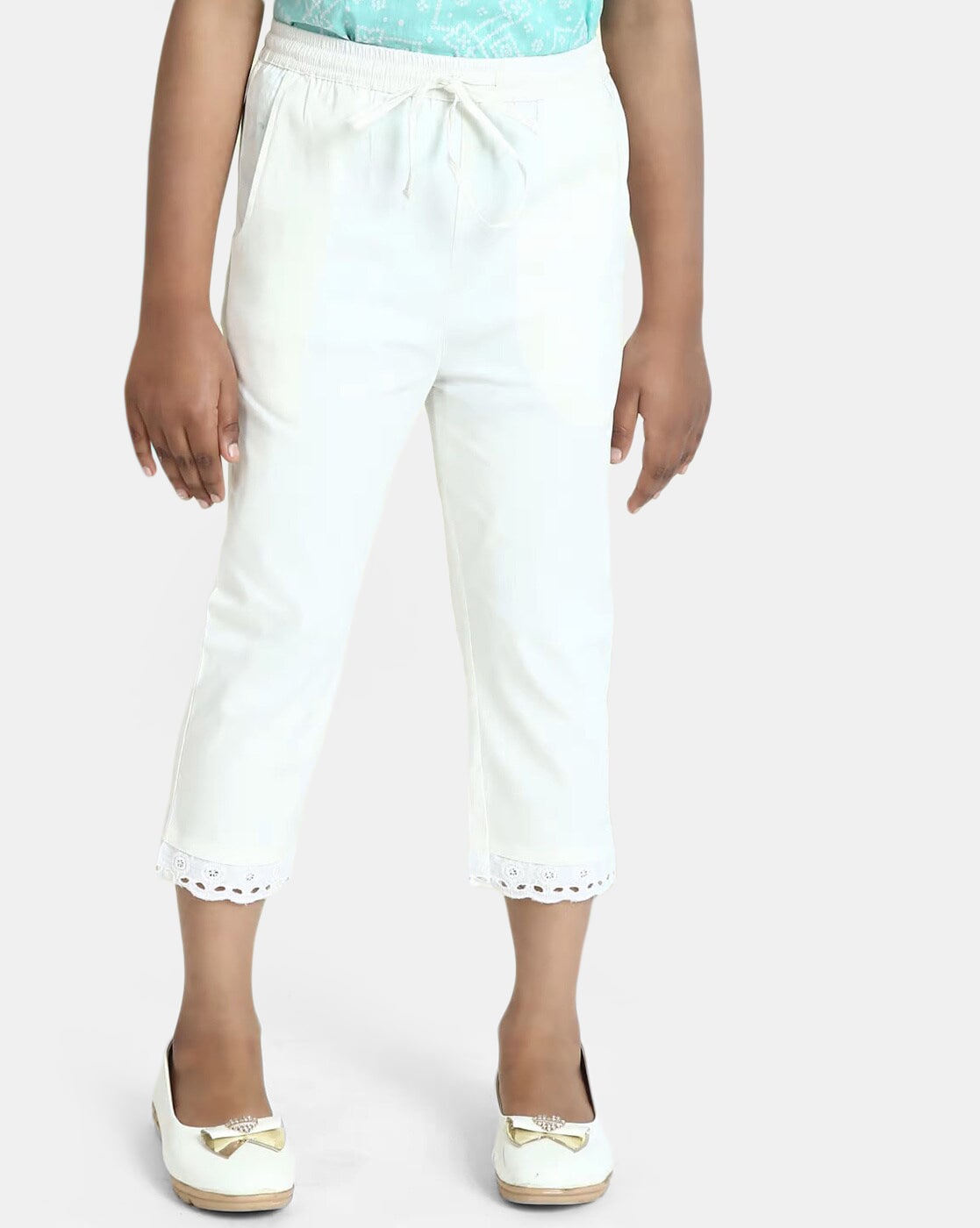 BIBA Regular Fit Women White Trousers  Buy BIBA Regular Fit Women White Trousers  Online at Best Prices in India  Flipkartcom