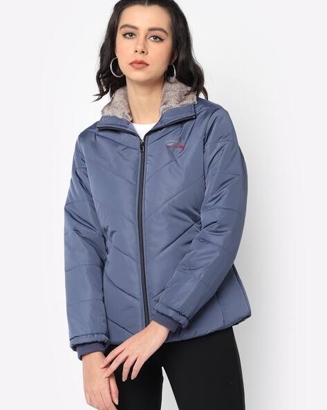 womens lined bomber jacket