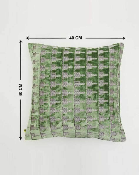 green patterned cushions