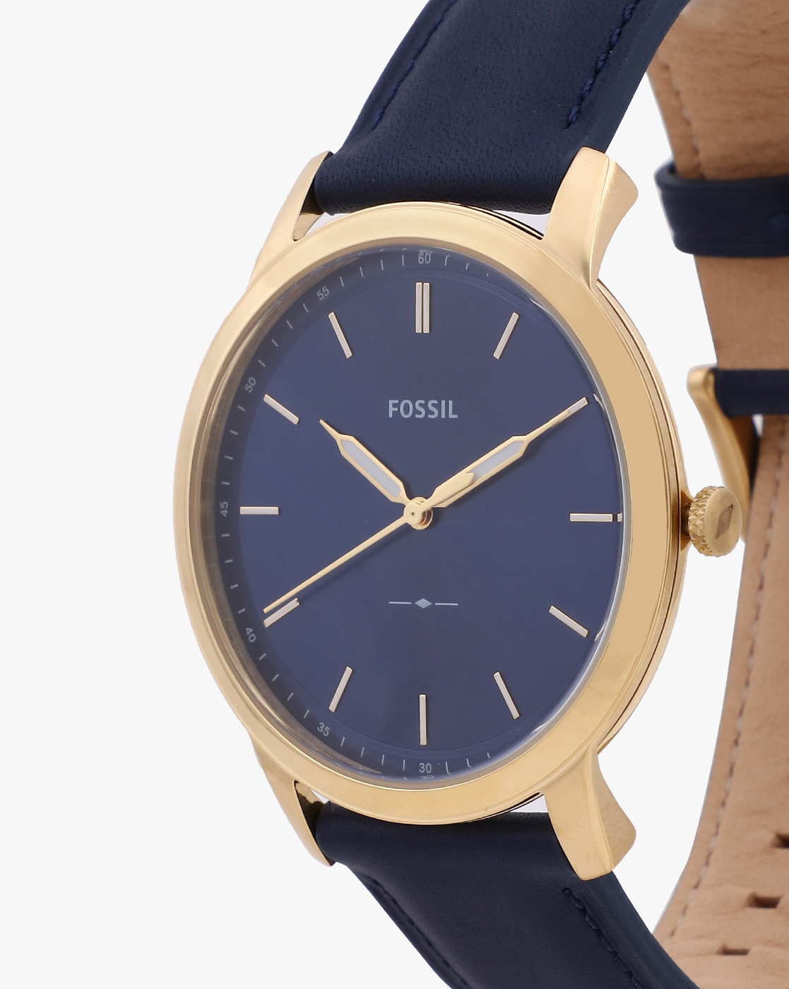 Fossil minimalist watch blue hot sale