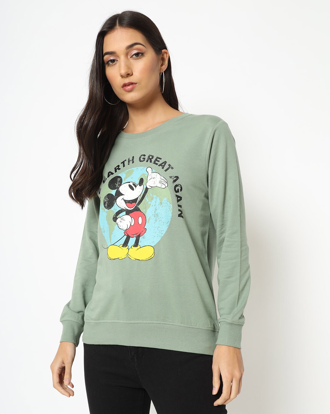 Mickey mouse sweatshirt on sale ladies