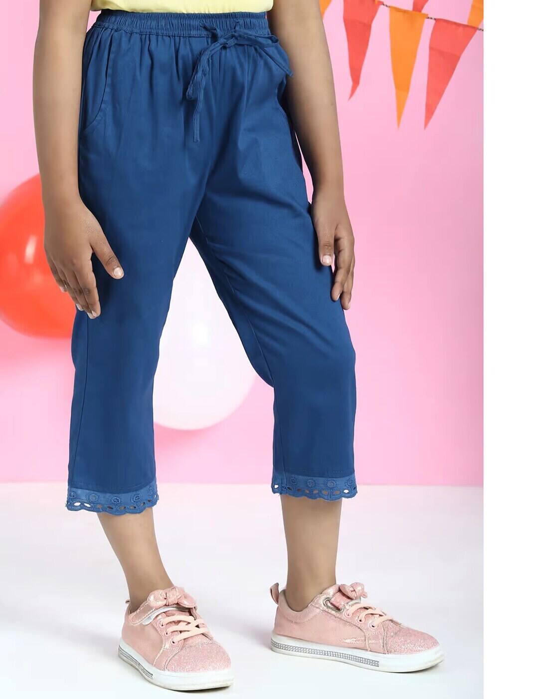 Buy Blue Trousers \u0026 Pants for Girls by 
