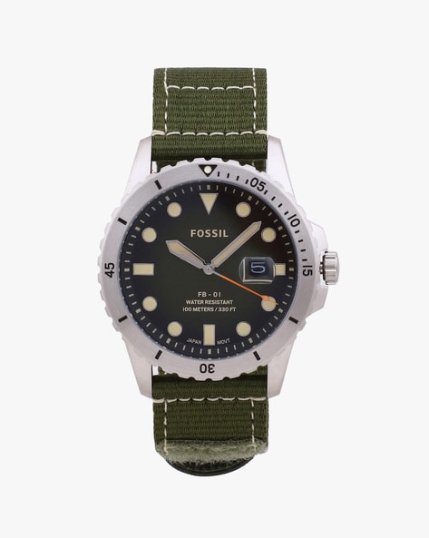 Fossil green dial watch analog - Men - 1762730156