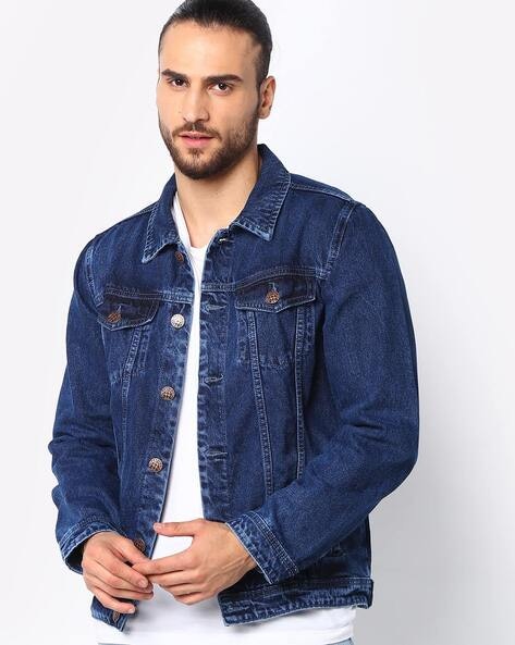 Buy High Star Typography Printed Denim Jacket - Jackets for Men 22744286 |  Myntra