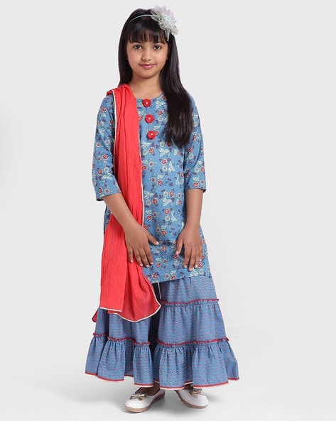 Buy Blue Ethnic Wear Sets for Girls by ...