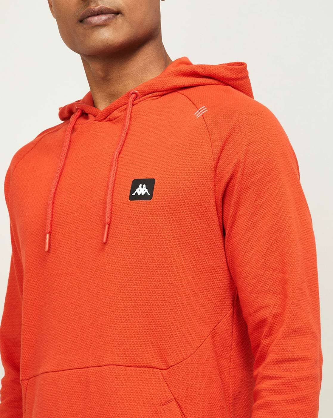 Kappa on sale hoodie orange