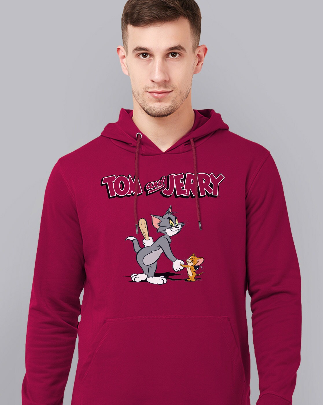 Tom and discount jerry hoodie red