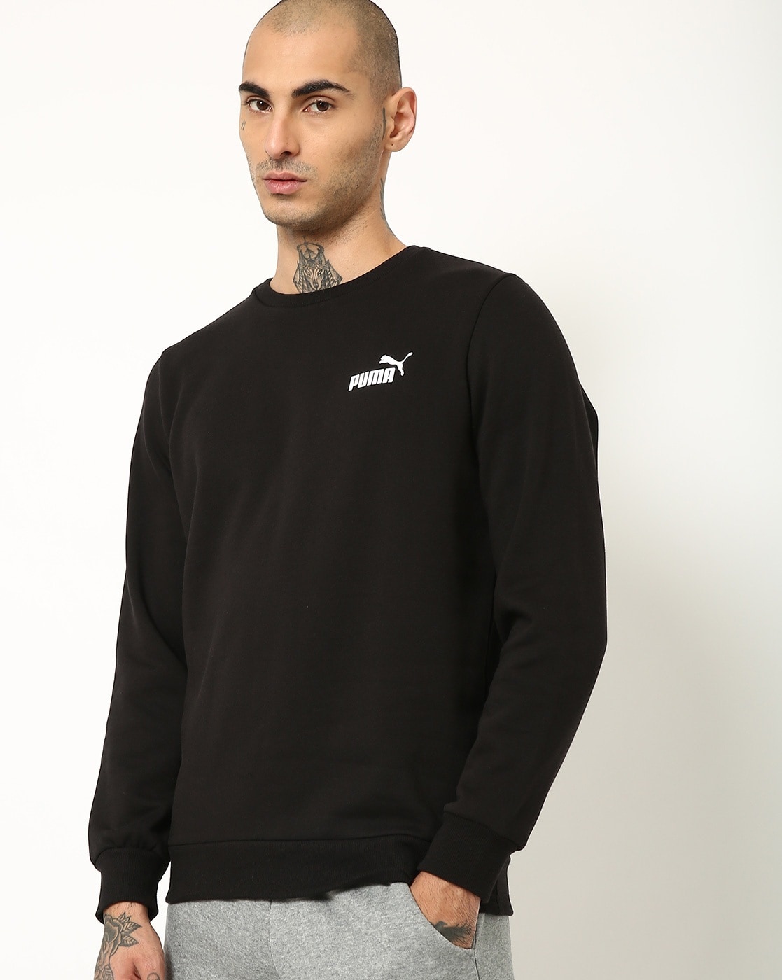 Hoodies Black & for Online by Buy Puma Men Sweatshirt