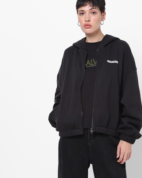 Buy Black Sweatshirt & Hoodies for Women by Calvin Klein Jeans