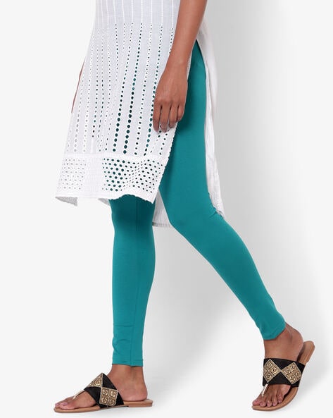 Prisma's Stretched churidar #leggings come with dual advantages. Wear them  on a long top, short top or a kurti to … | Jeggings with kurti, Stylish  leggings, Clothes
