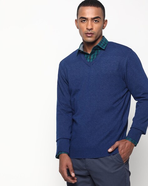 Buy Blue Sweaters & Cardigans for Men by NETPLAY Online