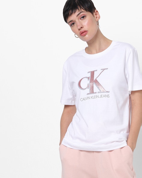 Buy White Tshirts for Women by Calvin Klein Jeans Online 