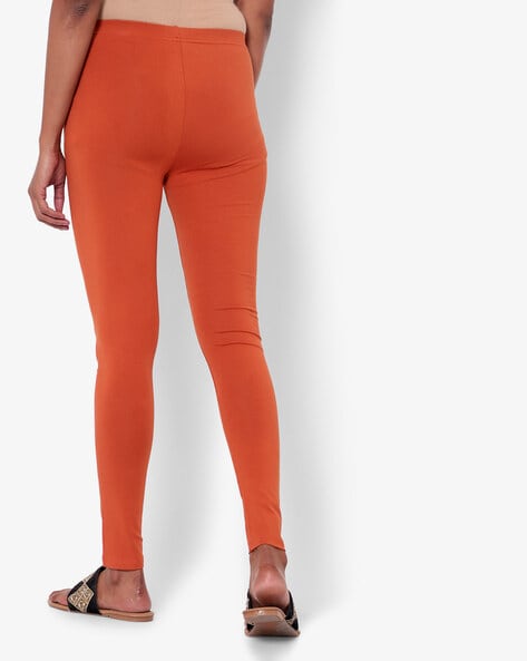 Buy Orange Leggings for Women by De Moza Online